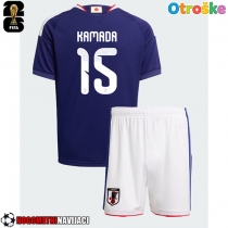 Otroške Nogometnih dresov Japonska Daichi Kamada #15 Domači SP 2026 Kratki rokavi (+ hlače)